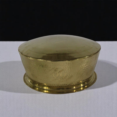 4 Liter Brass Biriyani Handi with Brass Serving Bowl Set and Ladle