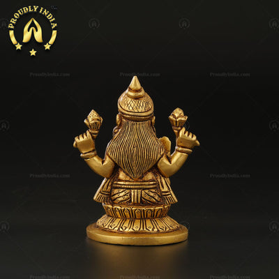 Brass Idol Goddess Lakshmi Statue