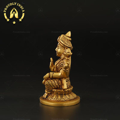Brass Idol Goddess Lakshmi Statue