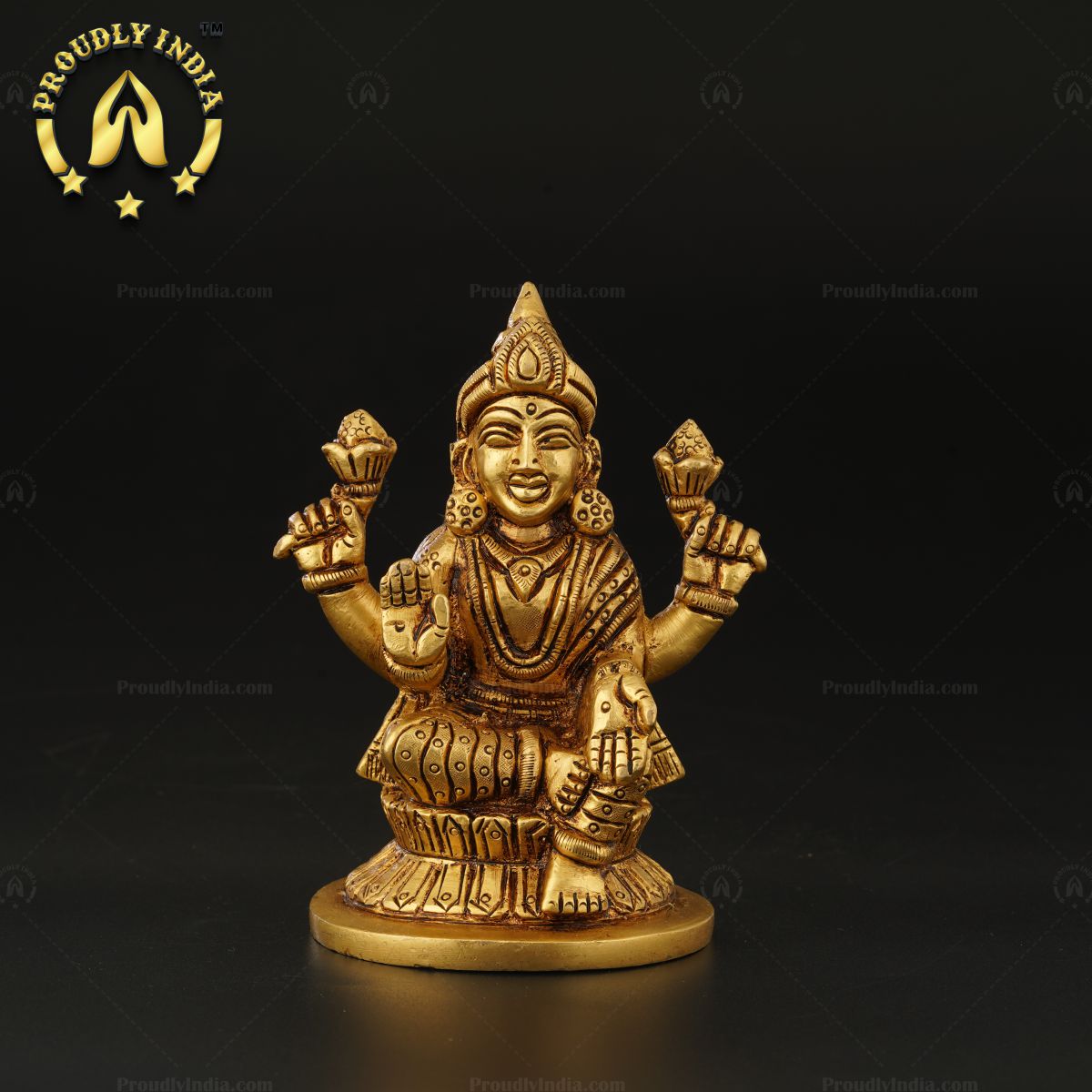 Brass Idol Goddess Lakshmi Statue