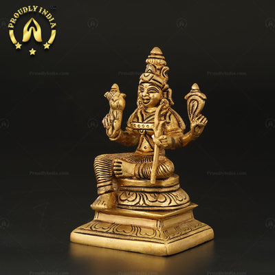 Handcrafted Traditional Brass Rajarajeshwari Statue