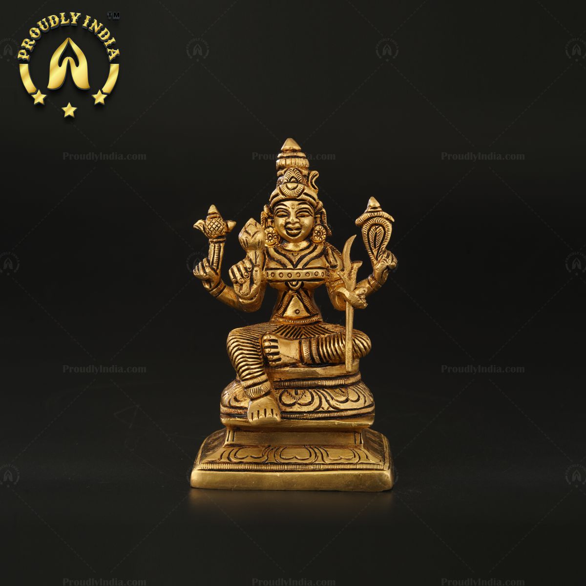 Handcrafted Traditional Brass Rajarajeshwari Statue