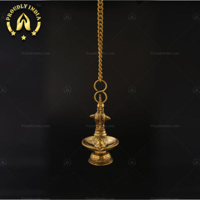 Traditional Brass Annam Hanging Diyas Set of 2