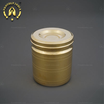 Set of 3 Brass Storage Container
