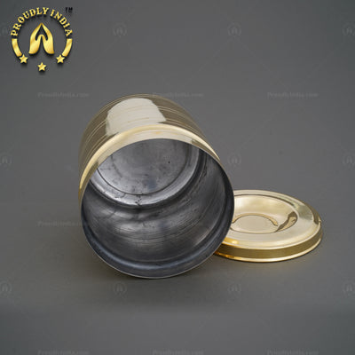 Set of 3 Brass Storage Container
