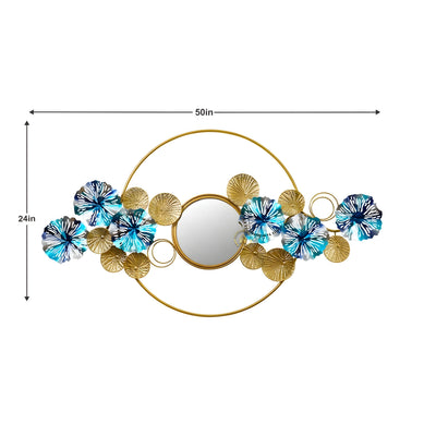 Ocean Bloom Orbit Metal Wall Art