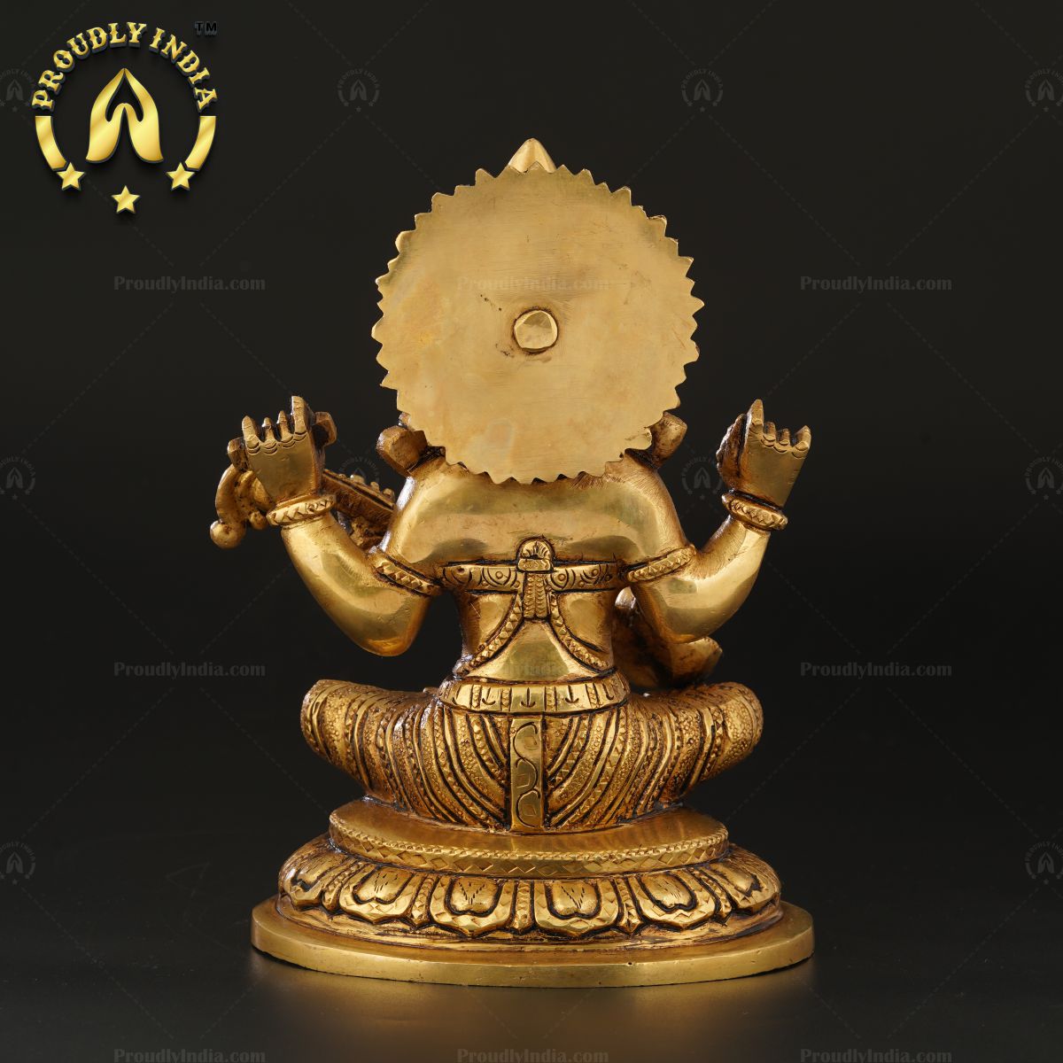 Brass Goddess Saraswati Idol