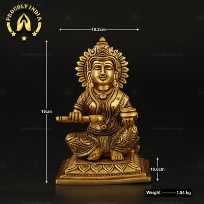 Brass Traditional Goddess Annapurna Devi