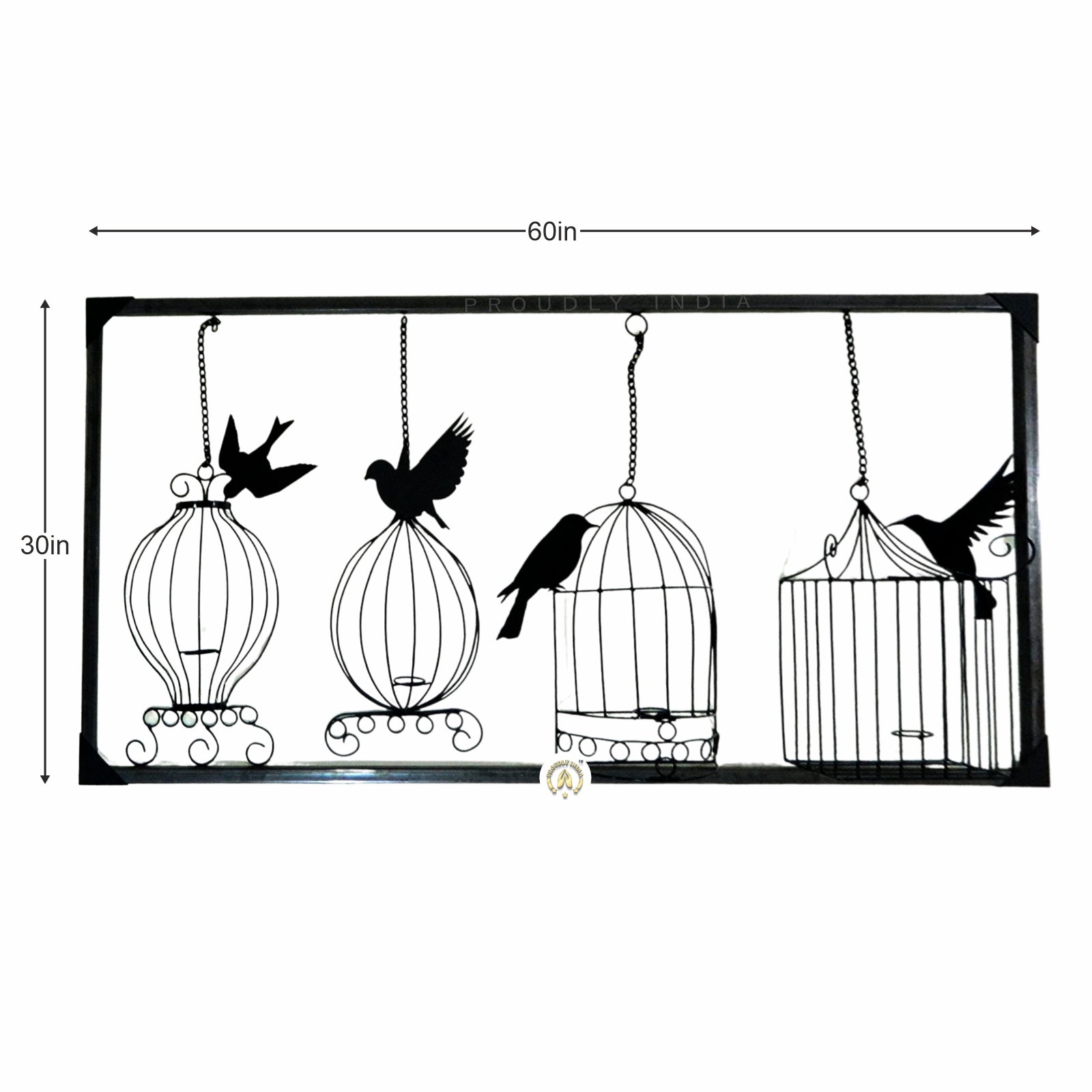 Caged Whispers Free Wings Wall Art