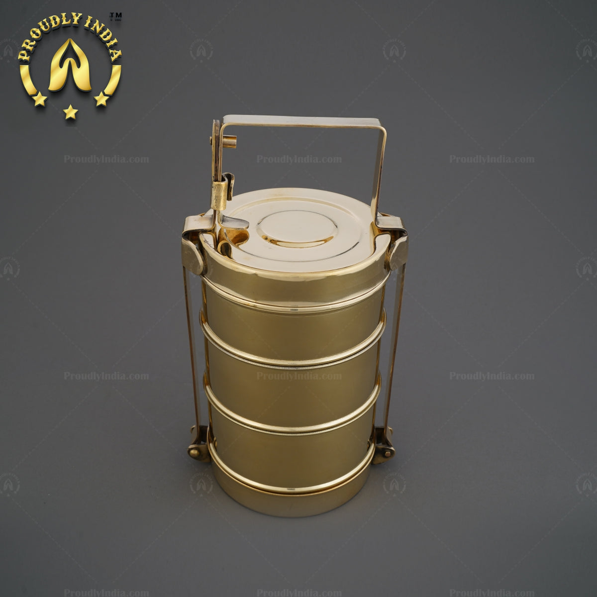 Handcrafted Brass Tiffin Box