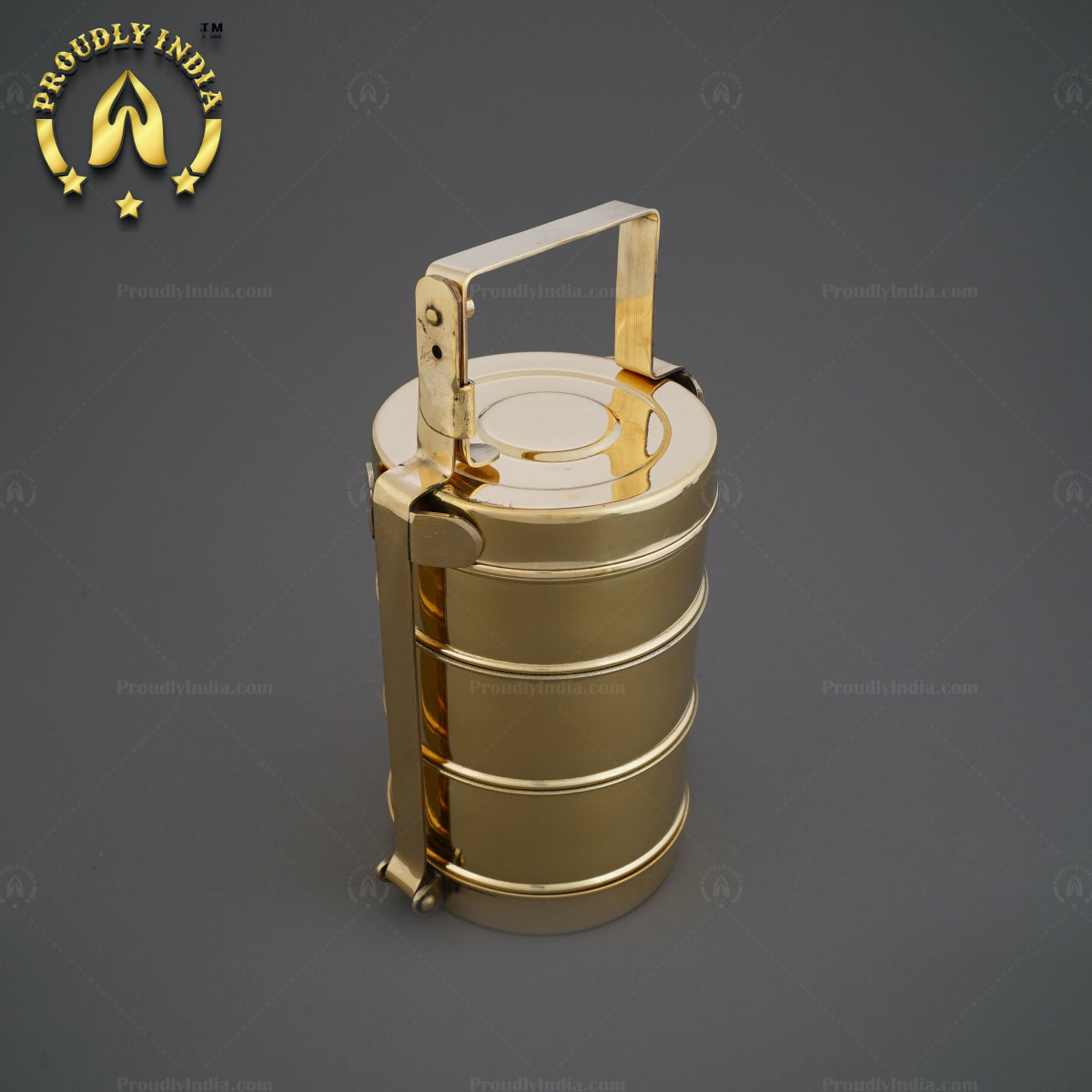 Handcrafted Brass Tiffin Box