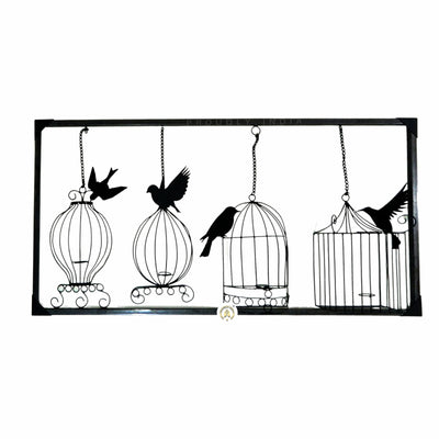 Caged Whispers Free Wings Wall Art