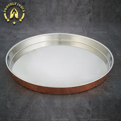 Hammered Copper Dinner Thali Set