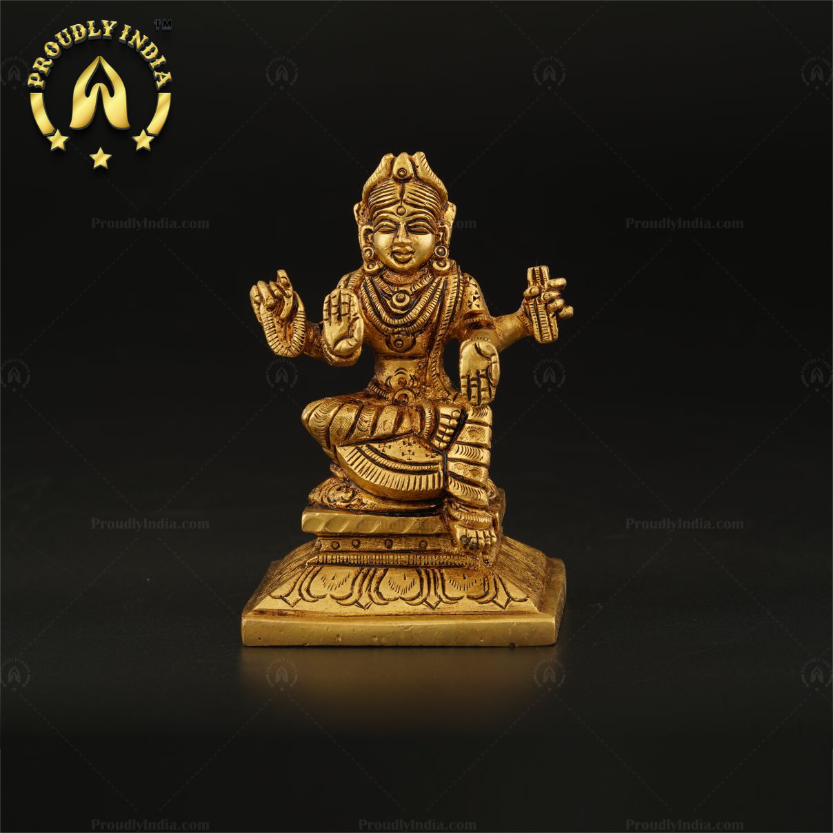 Traditional Brass Handmade Small Bala Tripura Sundari Statue