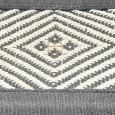 Grey And White wooden Charpai