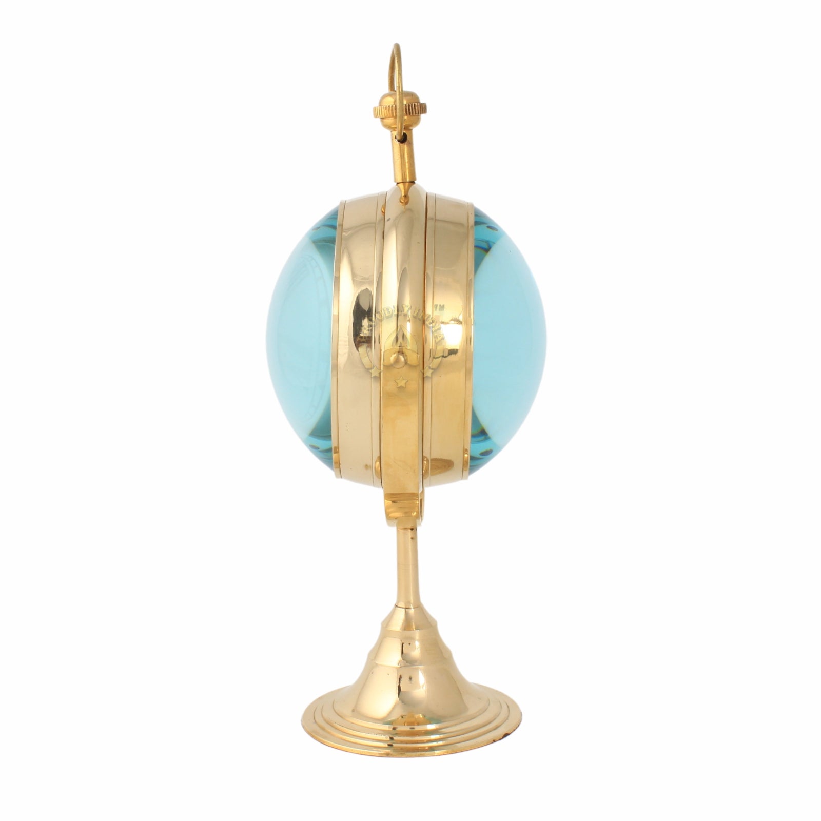 Brass Analog Victoria London Table Clock