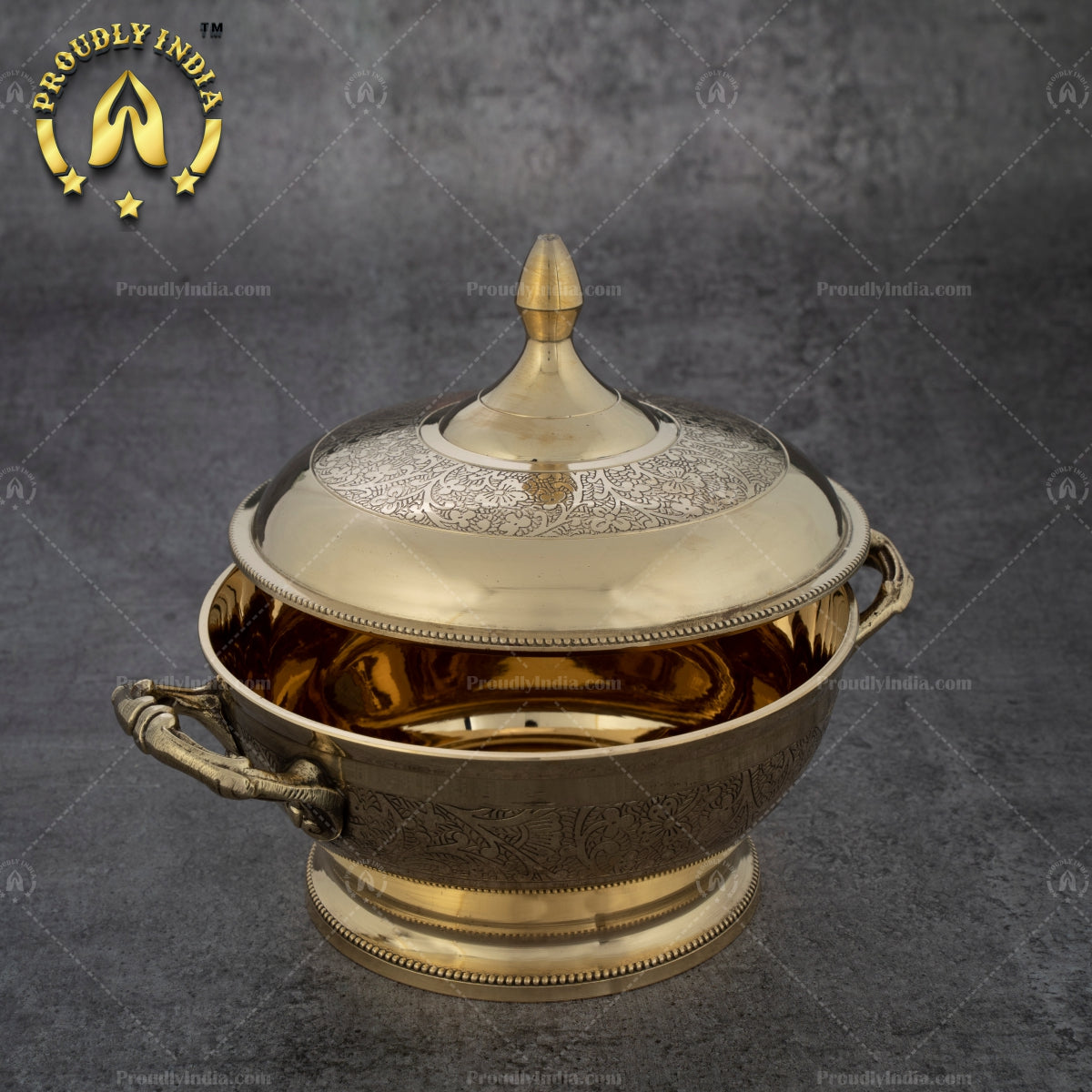 Brass Maharaja Serving Casserole