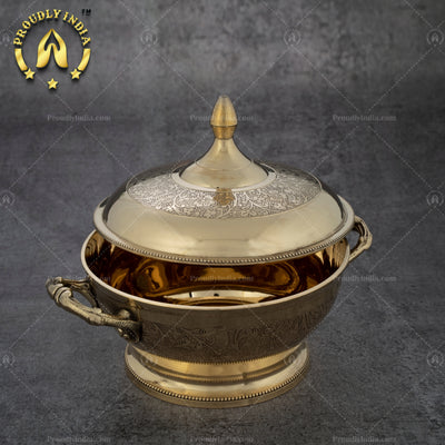 Brass Maharaja Serving Casserole