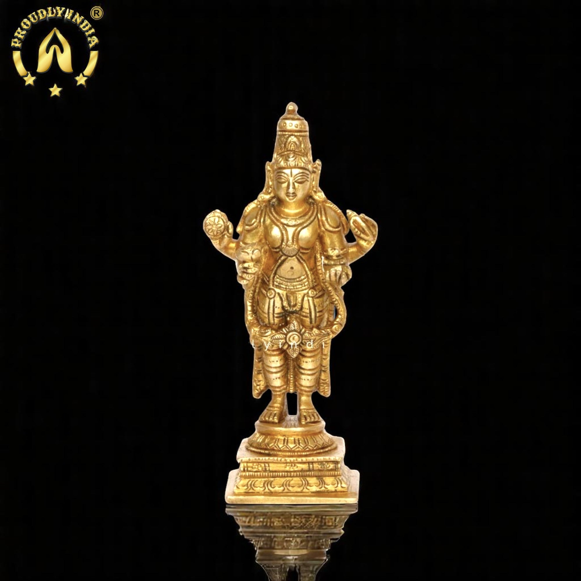 5.9" Brass Dhanvantari Idol