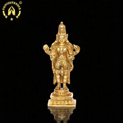 5.9" Brass Dhanvantari Idol