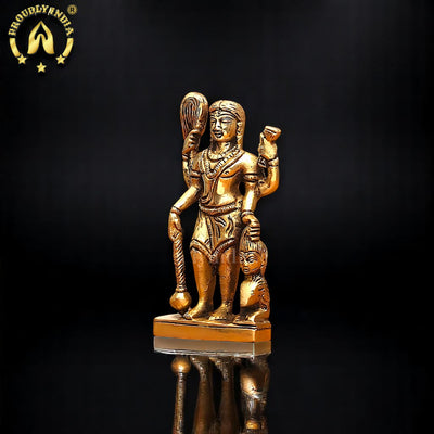 5 Inch Brass Krodha & Kala Bhairav
