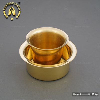 Handmade Brass Dabara Set