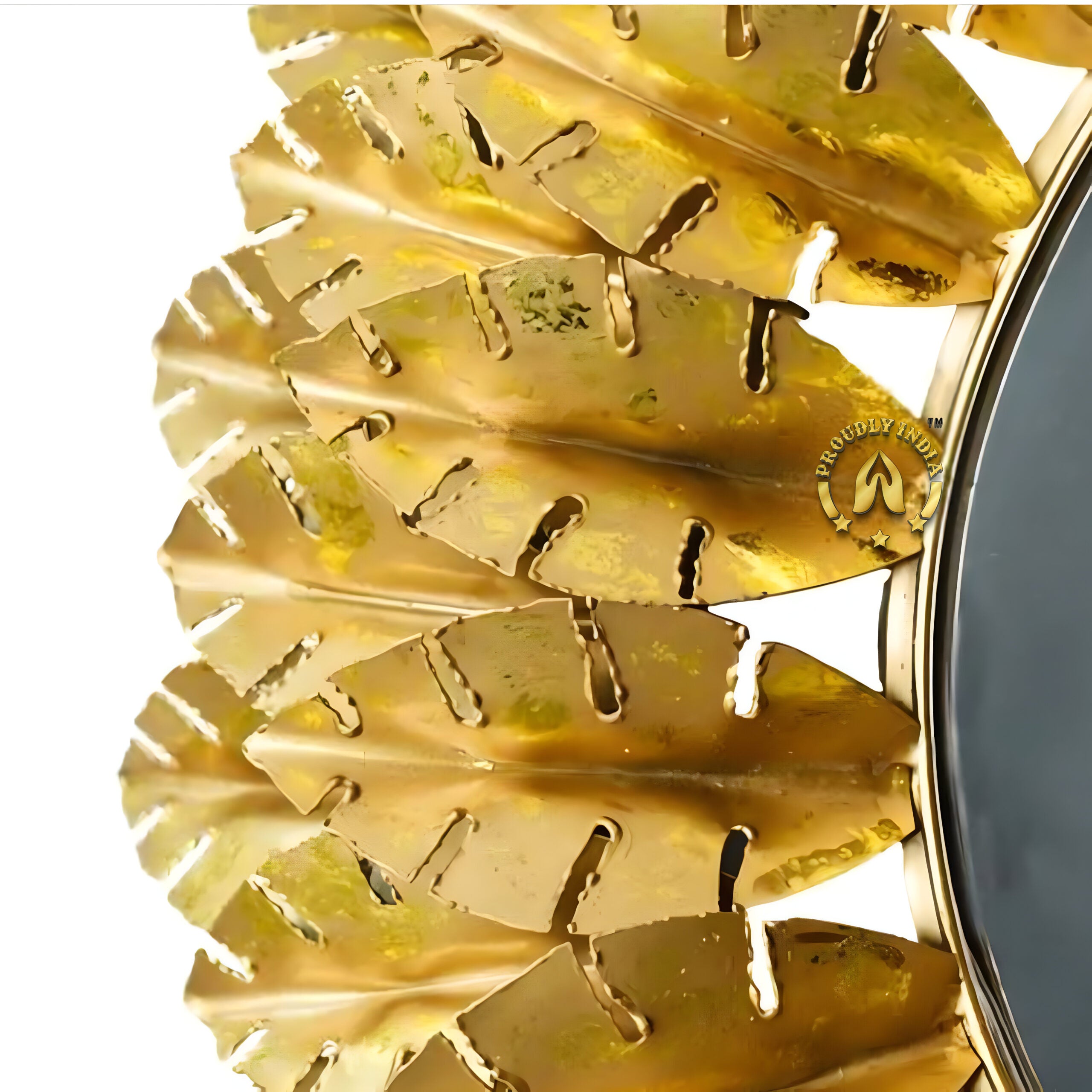 Golden Canopy Bloom Wall Mirror