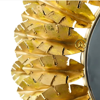 Golden Canopy Bloom Wall Mirror