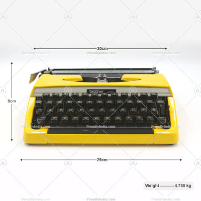 Yellow Brother Deluxe 800 Typewriter
