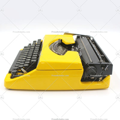 Yellow Brother Deluxe 800 Typewriter