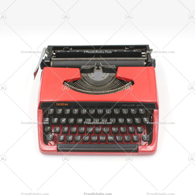 Working Red Brother Deluxe 220 Typewriter
