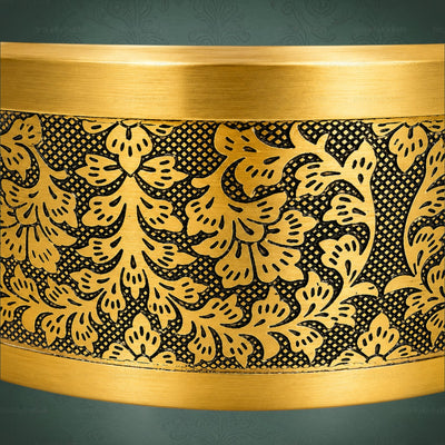 8 Inch Antique Style Floral Spice Box