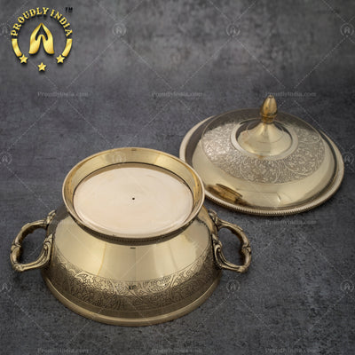 Brass Maharaja Serving Casserole