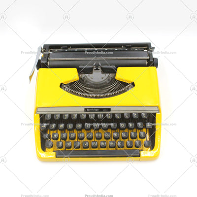 Yellow Brother Deluxe 800 Typewriter