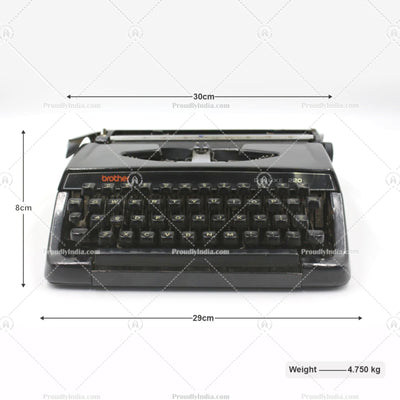 Black Brother Deluxe 220 Working Typewriter Made In Japan