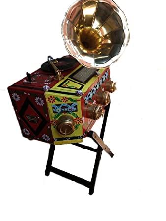 Antique Painted Bioscope With Stand
