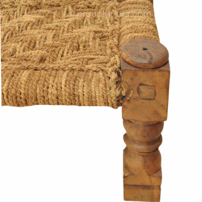 Jute Small Outdoor Garden Bench