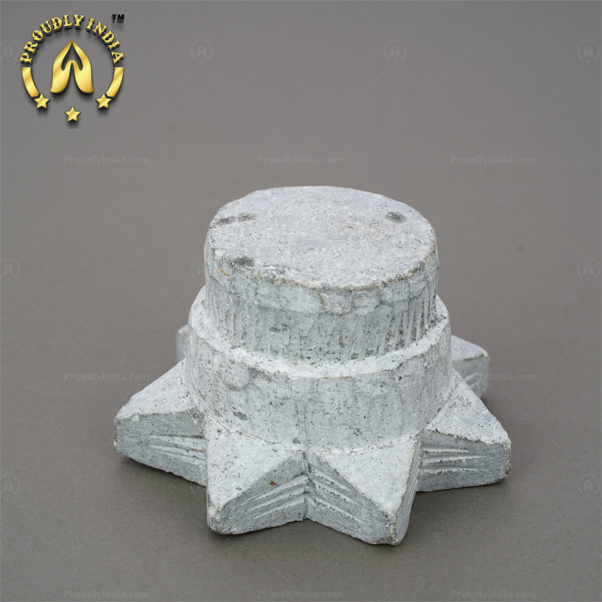 Set of 2 Soapstone Star Agal Lamp
