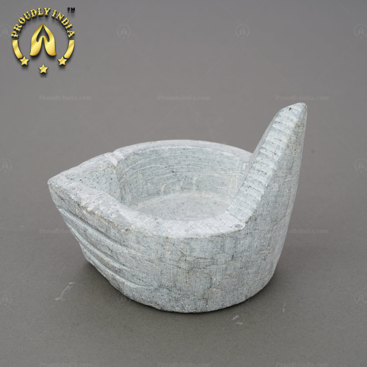 Set of 2 Soapstone Agal Diya Lamp