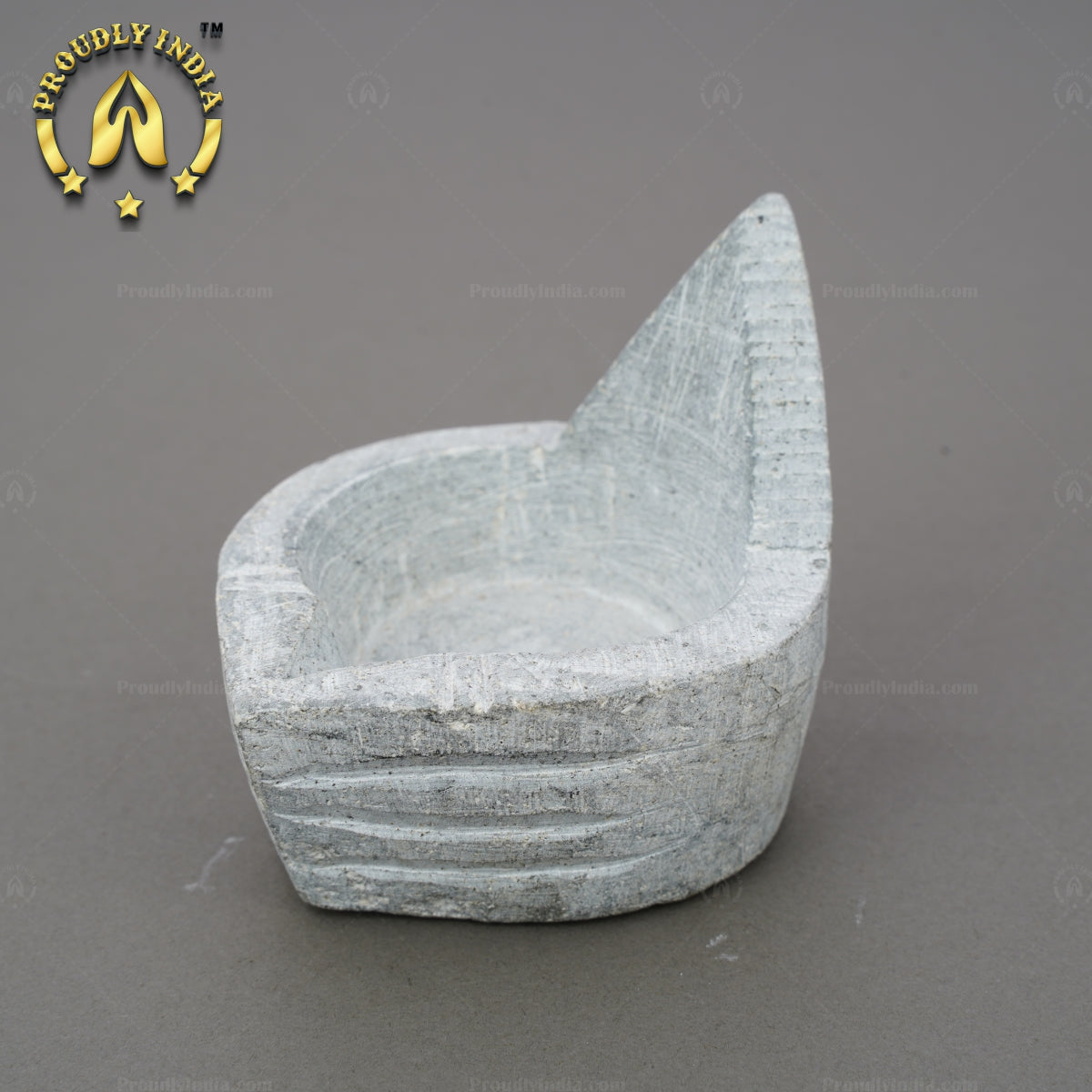 Set of 2 Soapstone Agal Diya Lamp
