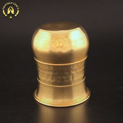 Brass Belly Drinking Glass