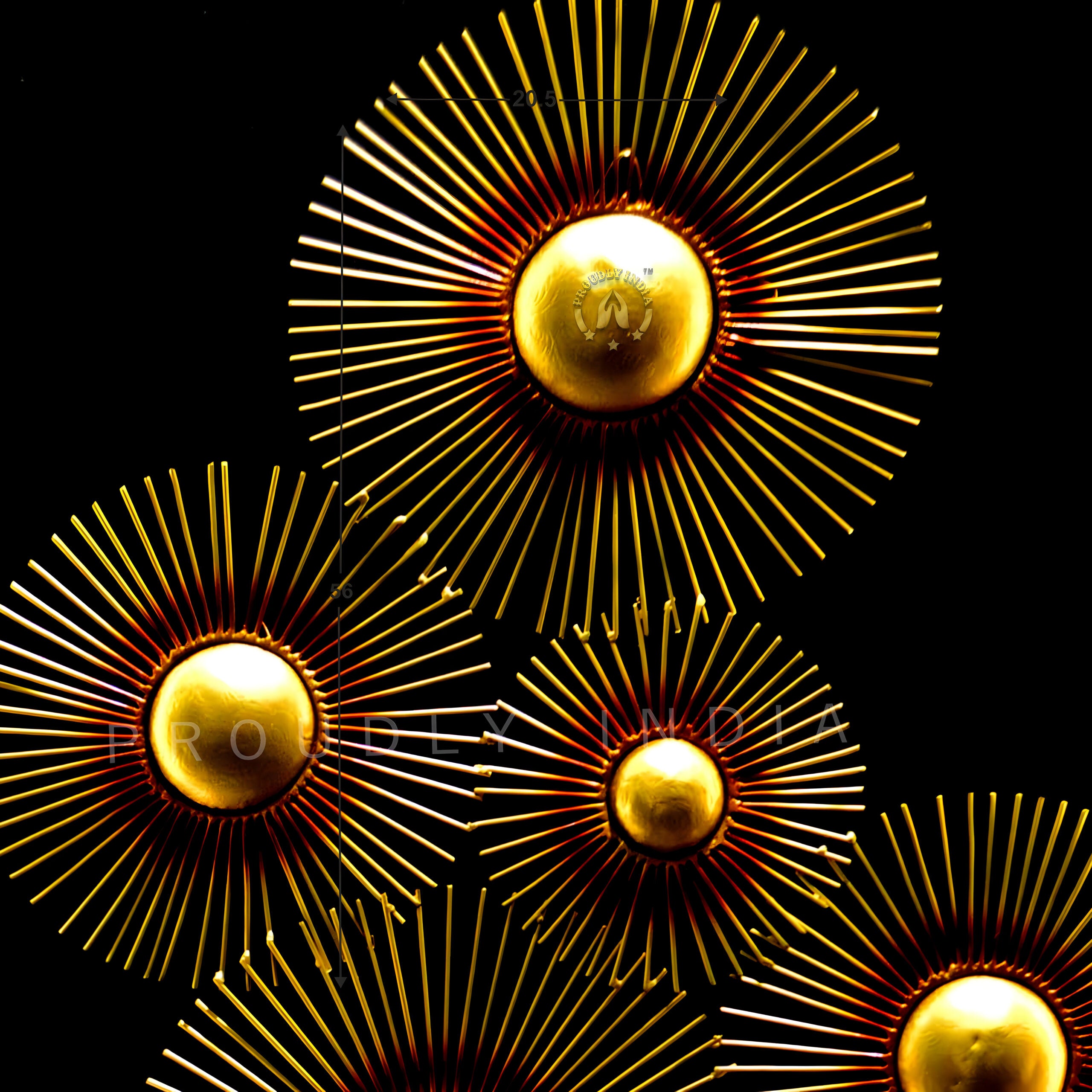 Solar Radiance Array Wall Mural