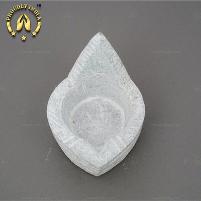 Set of 2 Soapstone Agal Diya Lamp