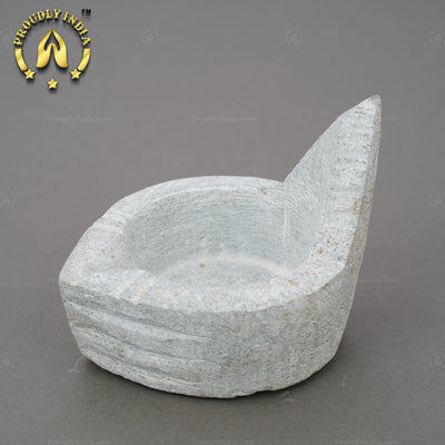 Set of 2 Soapstone Agal Diya Lamp
