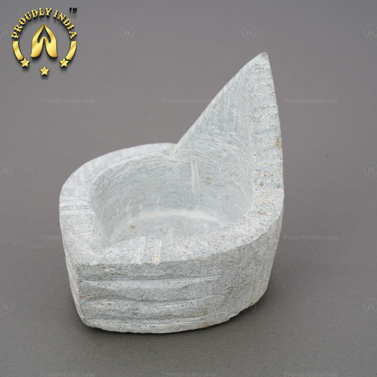 Set of 2 Soapstone Agal Diya Lamp