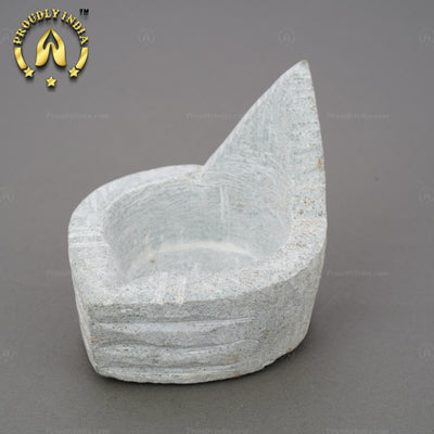 Set of 2 Soapstone Agal Diya Lamp