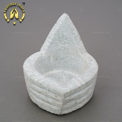 Set of 2 Soapstone Agal Diya Lamp