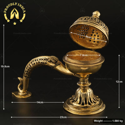 Brass Antique Look Oud Daan, Dhoop Dani