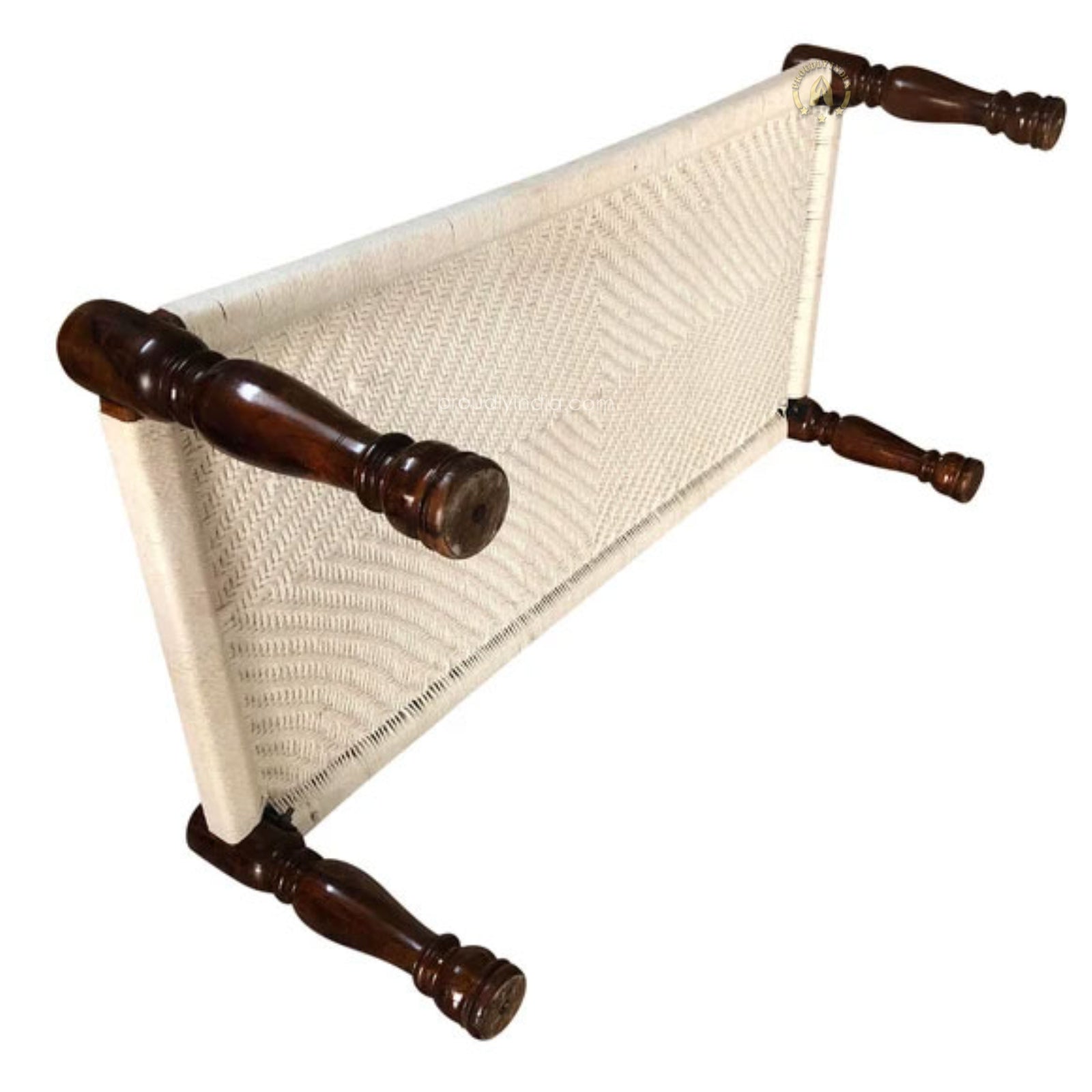 Hand Woven White Cotton Rope Daybed
