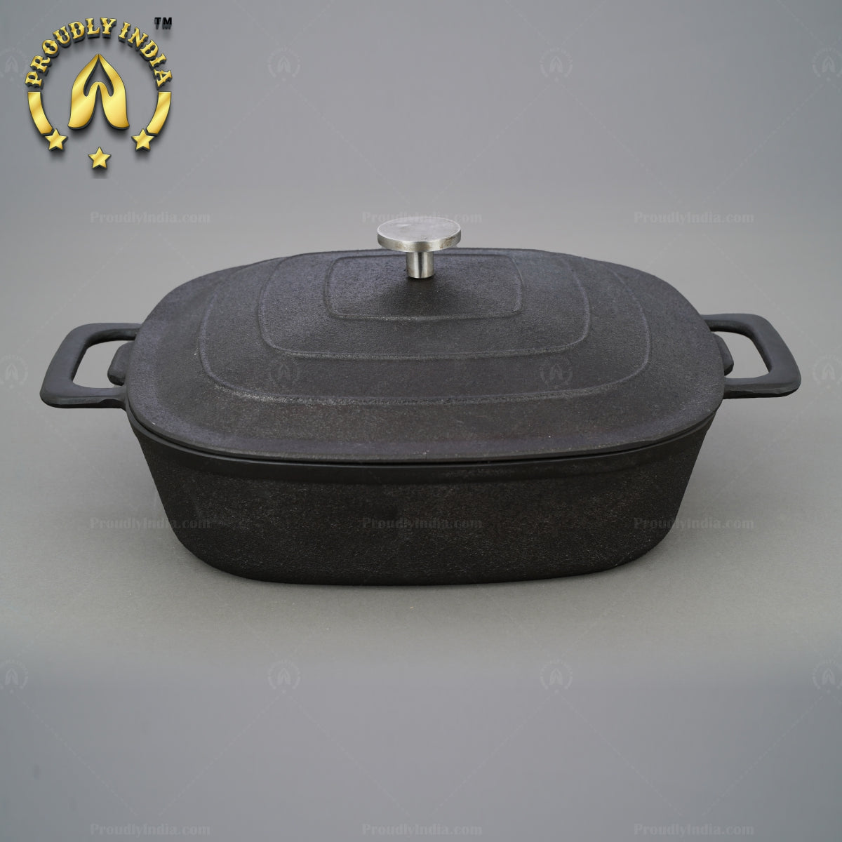 Cast Iron Square Casserole with lid